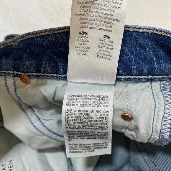 Mother Superior The Tomcat Undone Hem Jeans in Playing Dirty Size 26 - Picture 9 of 11